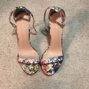Express floral heels